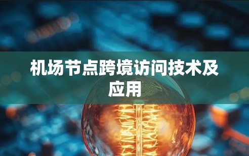 机场节点跨境访问技术及应用