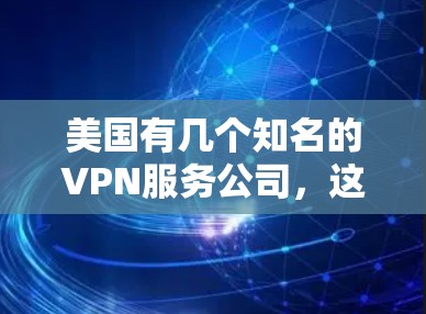 美国有几个知名的VPN服务公司，这些公司可能会收集和使用中国的个人信息，甚至利用中国的网络访问其他国家的网络。以下是美国主要的VPN公司及其主要业务