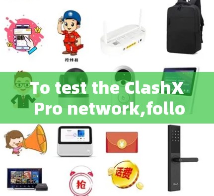 To test the ClashX Pro network,follow these organized steps:
