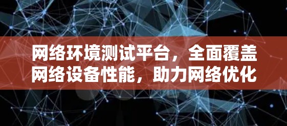 网络环境测试平台，全面覆盖网络设备性能，助力网络优化