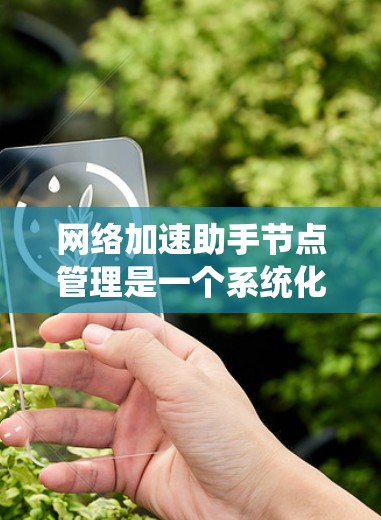 网络加速助手节点管理是一个系统化的过程,旨在优化网络上网速度。以下是一个有条理的总结,涵盖了从配置到管理的关键步骤 网络加速助手节点管理是一个系统化的过程,旨在优化网络上网速度。以下是一个有条理的总结,涵盖了从配置到管理的关键步骤