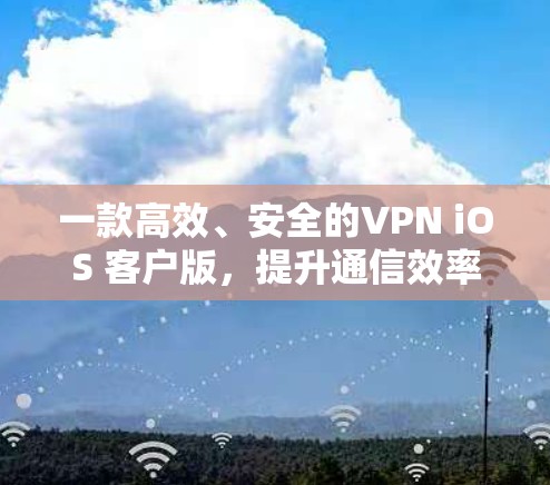 一款高效、安全的VPN iOS 客户版，提升通信效率的可靠选择