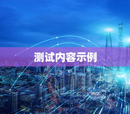 测试内容示例